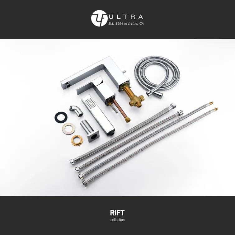 Rift 1 Handle Bathroom Roman Tub Faucet