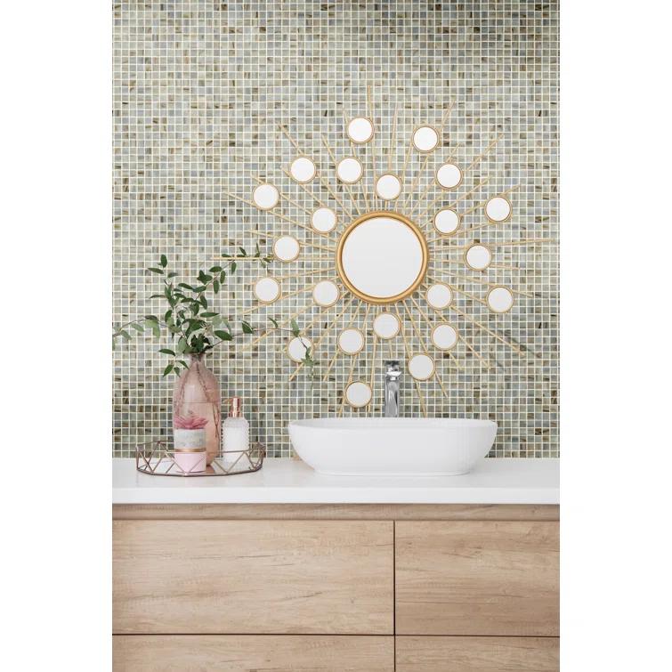 0.75" x 0.75" Glass Mosaic Tile