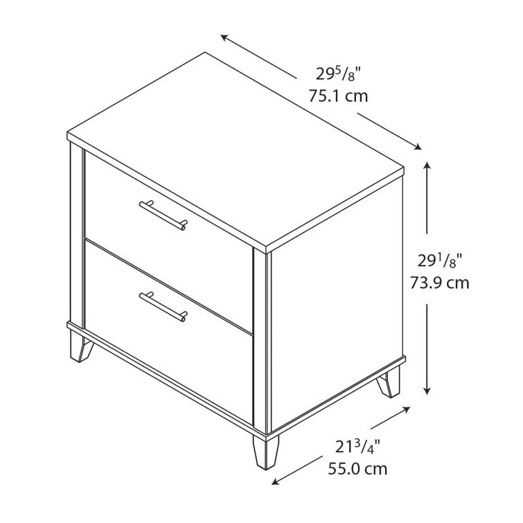 Magomed 2-Drawer Lateral Filing Cabinet