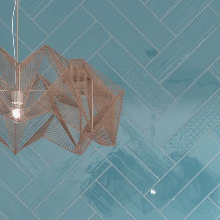 Andova Perfecto-Marvelli 4-in. x 16-in. Subway Textured Glossy Ceramic Wall Tile