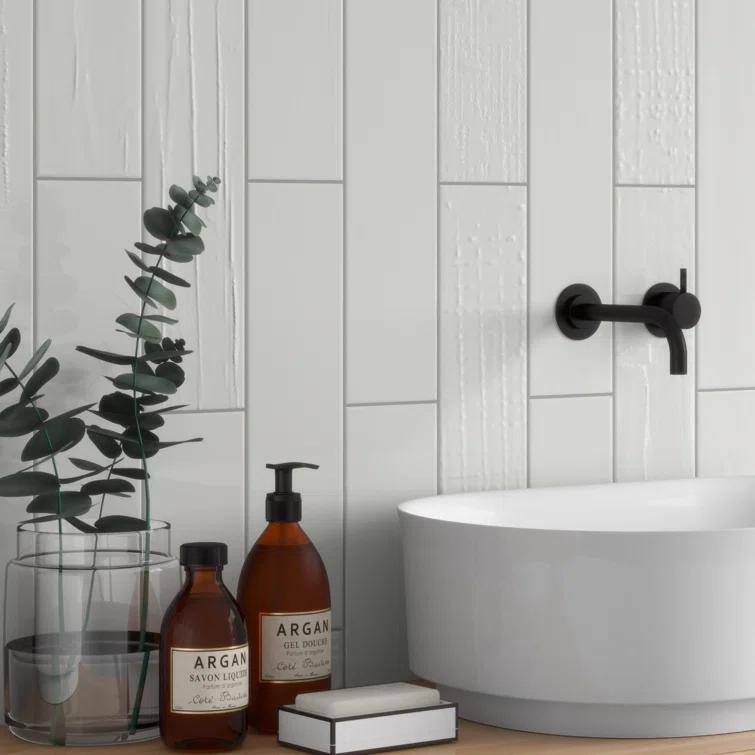 Andova Perfecto-Marvelli 4-in. x 16-in. Subway Textured Glossy Ceramic Wall Tile