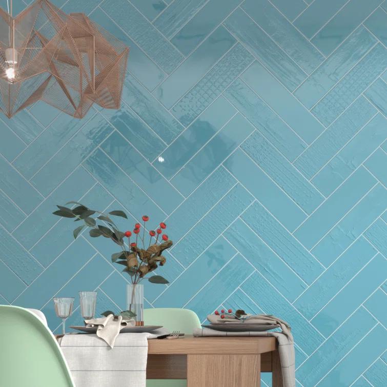 Andova Perfecto-Marvelli 4-in. x 16-in. Subway Textured Glossy Ceramic Wall Tile