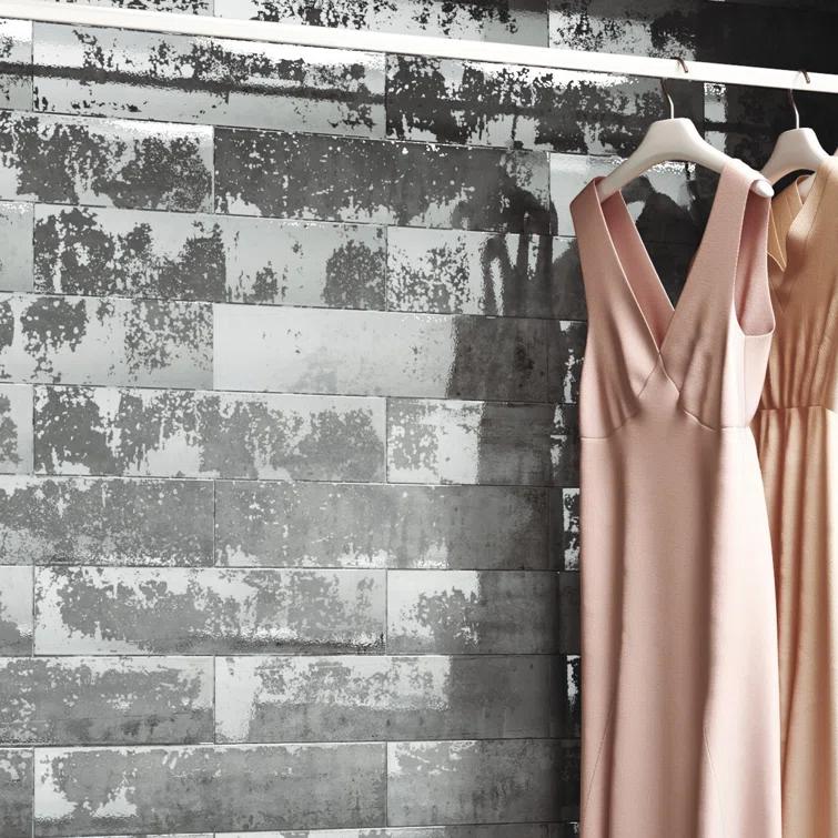 Andova Serenite 4-in. x 16-in. Subway Vintage Look Glazed Porcelain Vintage Wall Tile