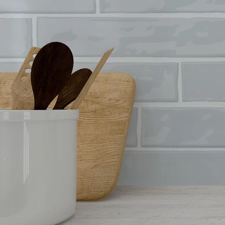 Compass 2-in. x 10-in. Subway Glossy Ceramic Wall Tile