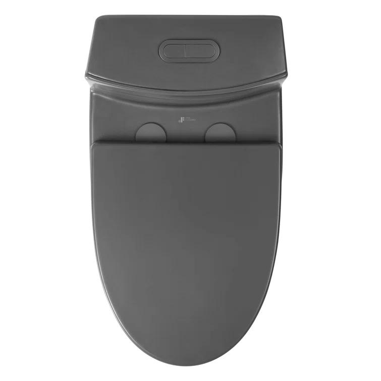 Dual-Flush Elongated One-Piece Toilet with High Efficiency Flush