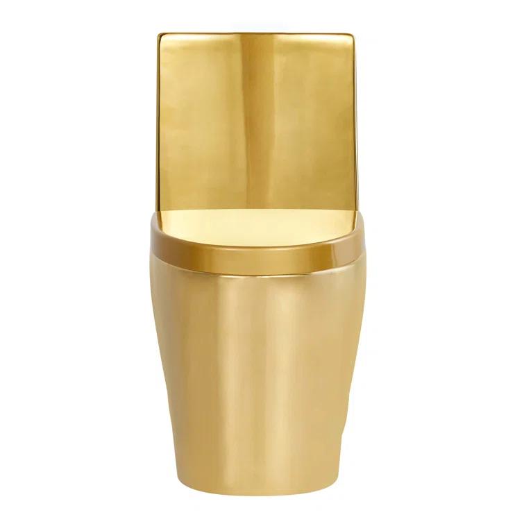 Dual-Flush Elongated One-Piece Toilet with High Efficiency Flush