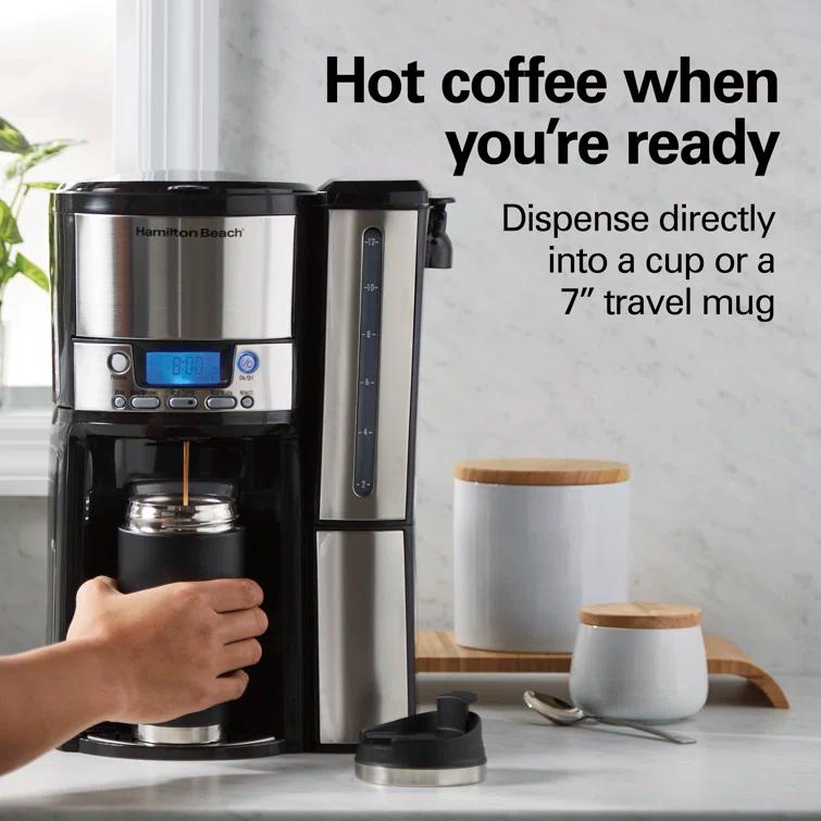 Hamilton Beach® Stainless Steel 12 Cup Dispensing Coffee Maker