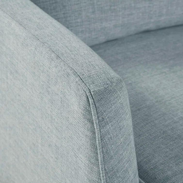 Martha Stewart London 360°Swivel Armchair with Lumbar Pillow