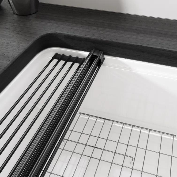 Yorkshire 30" L x 20" W Kitchen Sink Workstation With Cutting Board, Dish-drying Rack and Sink Grid