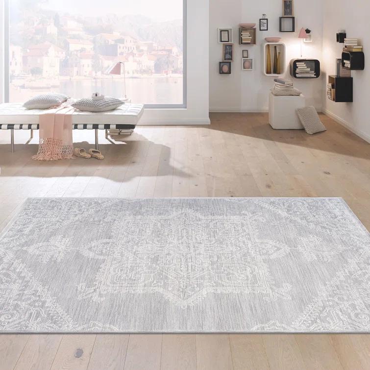 Pasargad Hand Tufted Viscose Washable Oriental Indoor Rug