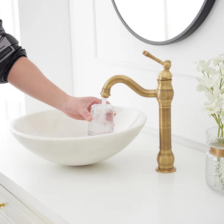 Vessel Sink Faucet Single-handle Bathroom Faucet with Drain Assembly