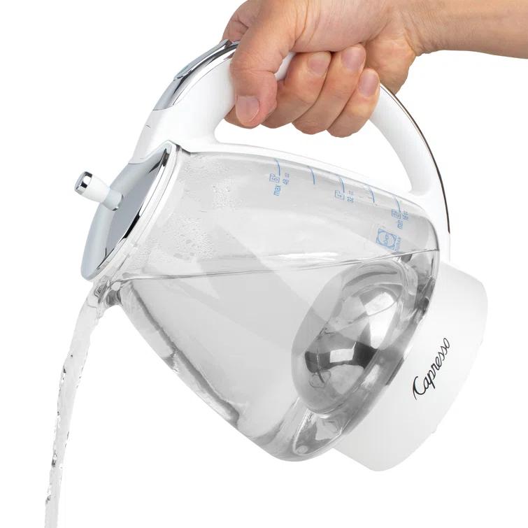 Capresso ® H20 White Electric Glass Tea Kettle