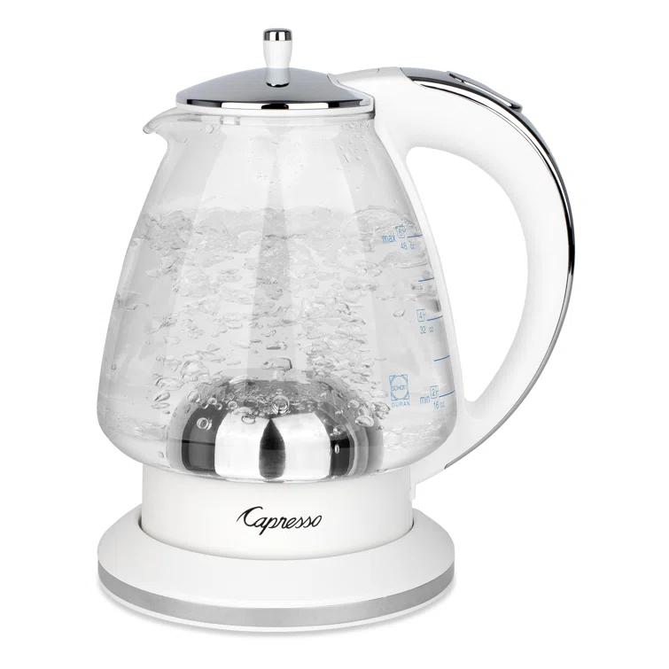 Capresso ® H20 White Electric Glass Tea Kettle