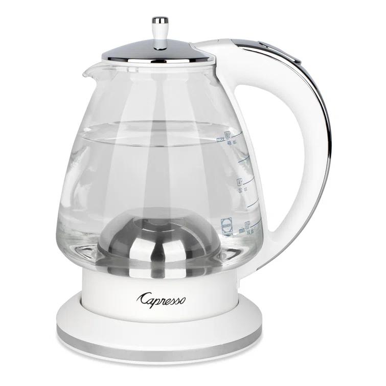 Capresso ® H20 White Electric Glass Tea Kettle