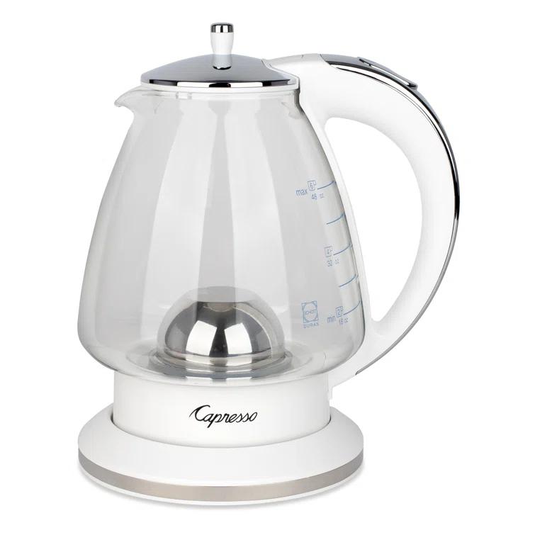 Capresso ® H20 White Electric Glass Tea Kettle