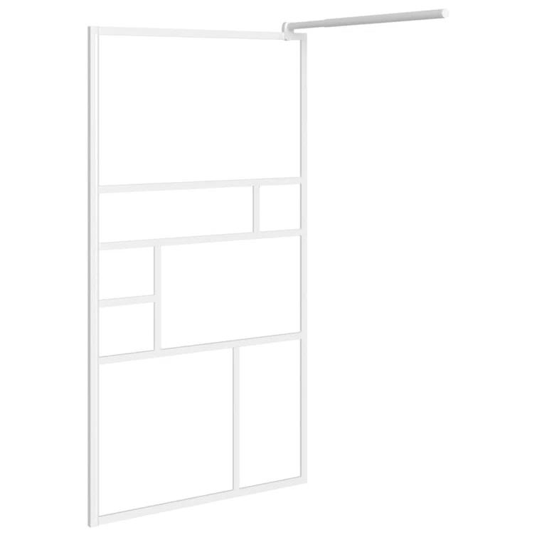 VidaXL VidaXL Walk-in Shower Enclosure Bathroom Wall Panel Shower Screen ESG Glass 151868