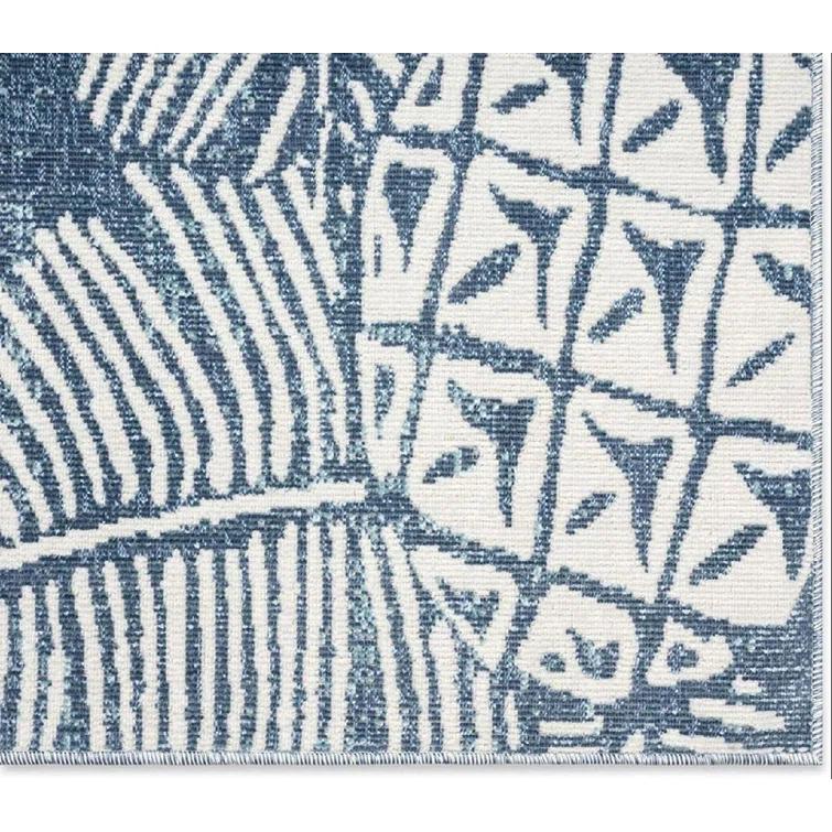 Tommy Bahama Malibu Pineapple Coastal Indoor/Outdoor Area Rug, Navy/Ivory