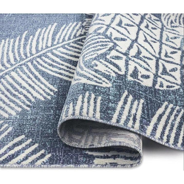 Tommy Bahama Malibu Pineapple Coastal Indoor/Outdoor Area Rug, Navy/Ivory