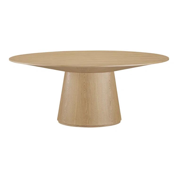 Moe's Home Collection Otago Oval Dining Table Natural Oak Wood Dining Tables