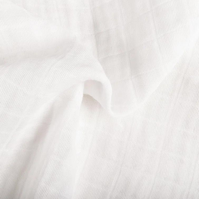 Plain White Muslin Mini Fitted Sheet