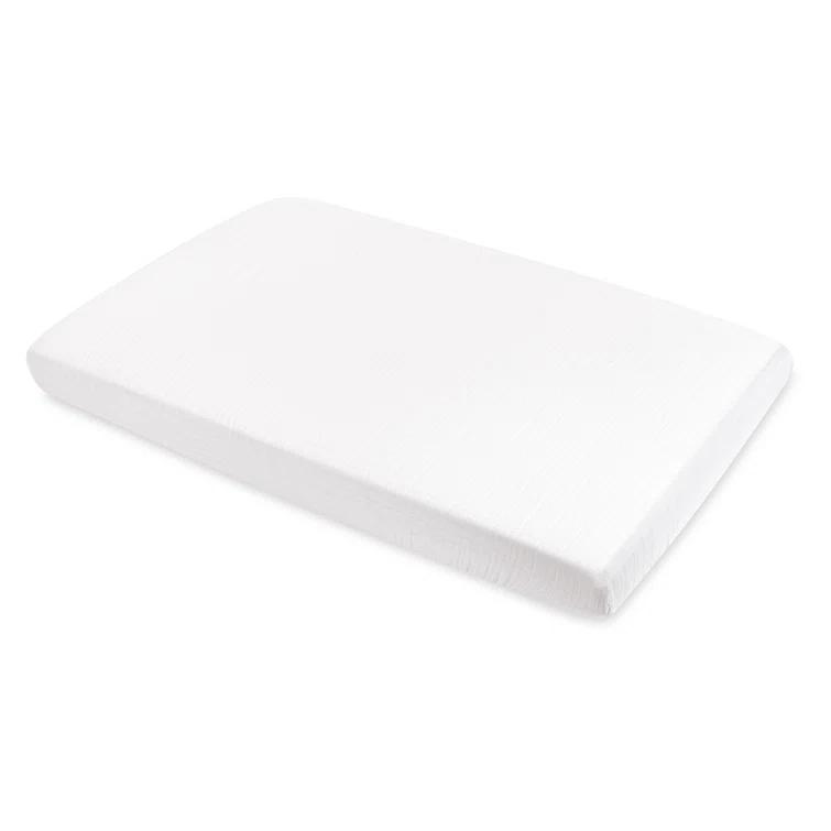 Plain White Muslin Mini Fitted Sheet