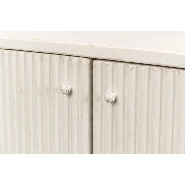 Sage Serenity Pine Demilune with Ribbed Exterior and Dual Storage