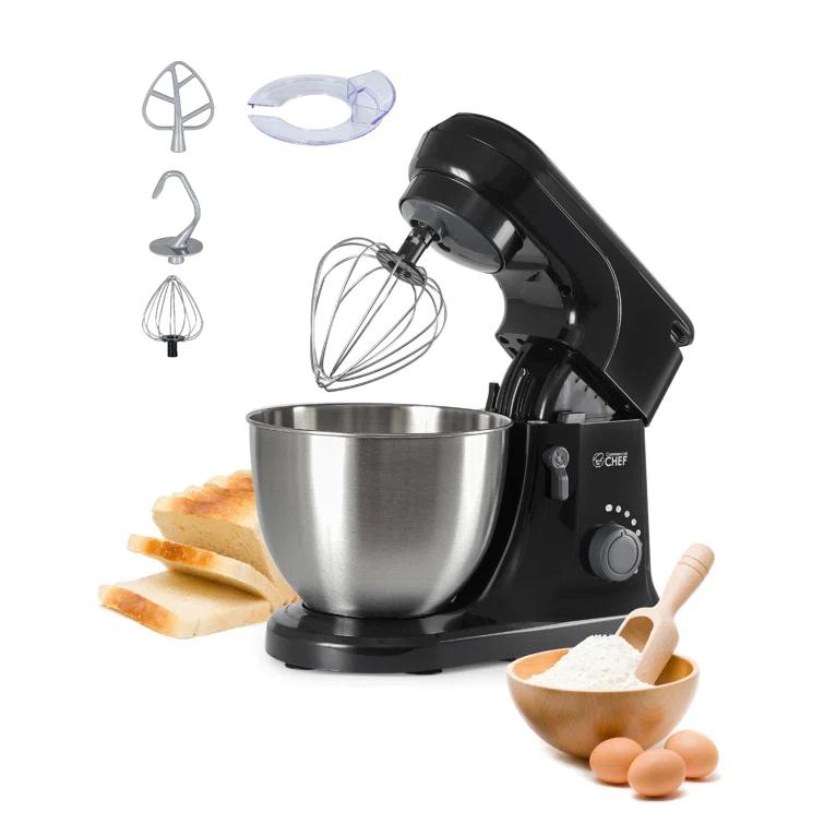 Commercial Chef Electric Stand Mixer 4.7 Quart, 7 Speed Settings