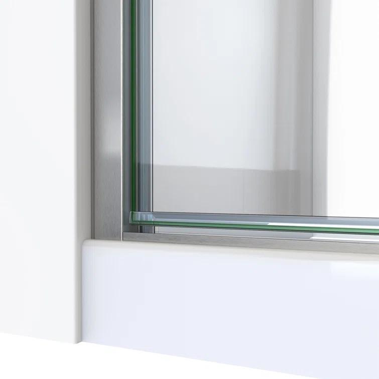 DreamLine SDA224W720VMX04 25" - 24" W x 72.62" H Pivot Semi-Frameless Shower Door