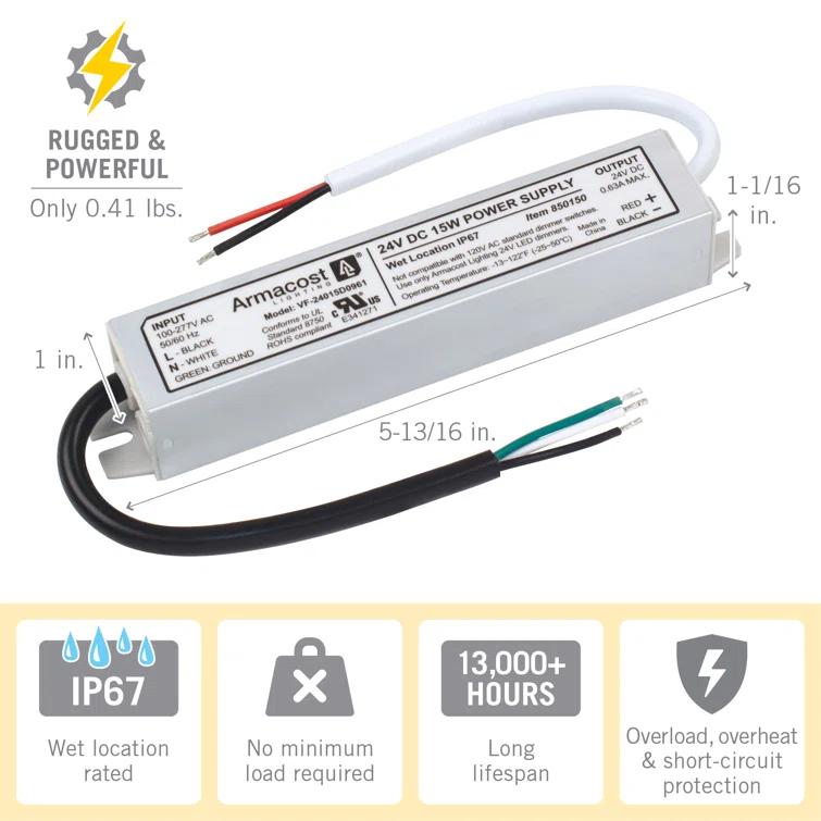 Standard Indoor/Outdoor LED Driver 24V DC, Electronic Transformer