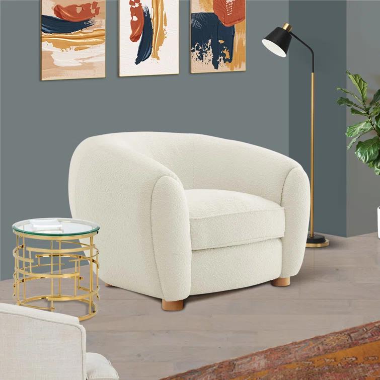 Modway Modway Abundant Boucle Upholstered Fabric Armchair