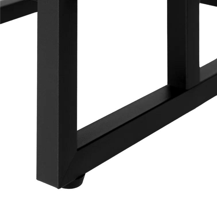 Accent Table C-shaped, End, Side, Snack, Living Room, Bedroom, Metal, Laminate, Contemporary