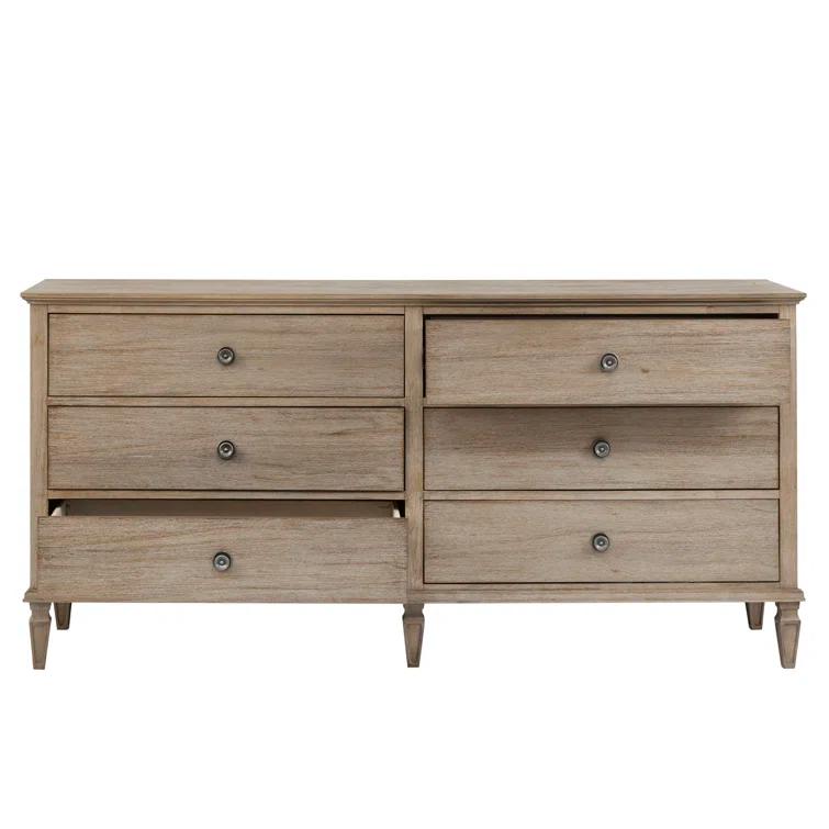Birch Lane™ Garland 6-Drawer Double Wide Wood Dresser