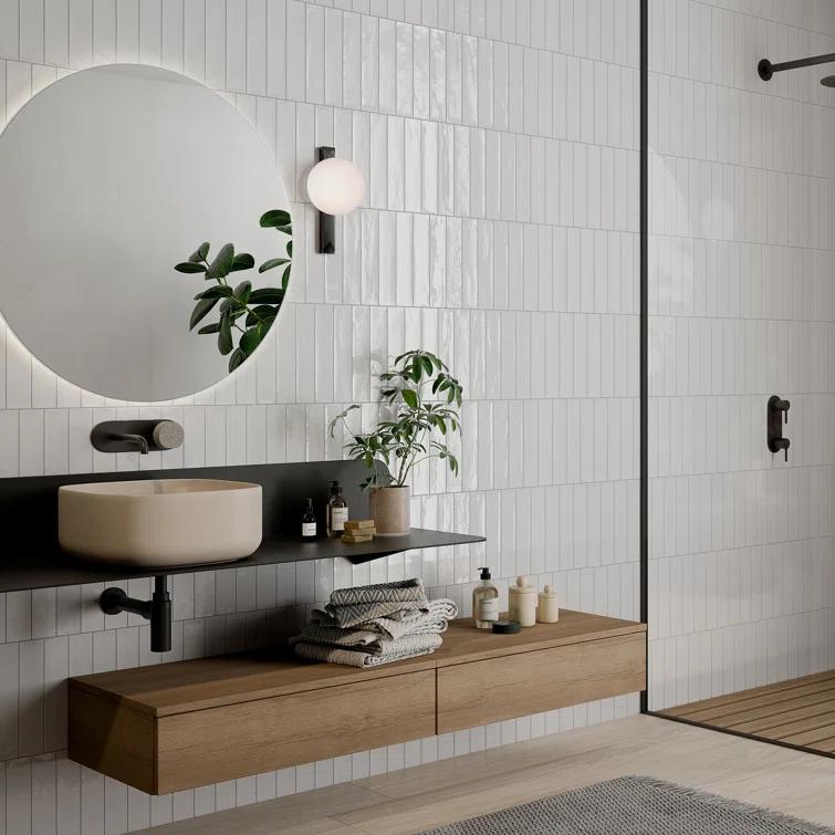 Encore Surfaces Mojave 2" x 10" Zellige Porcelain Wall Tile