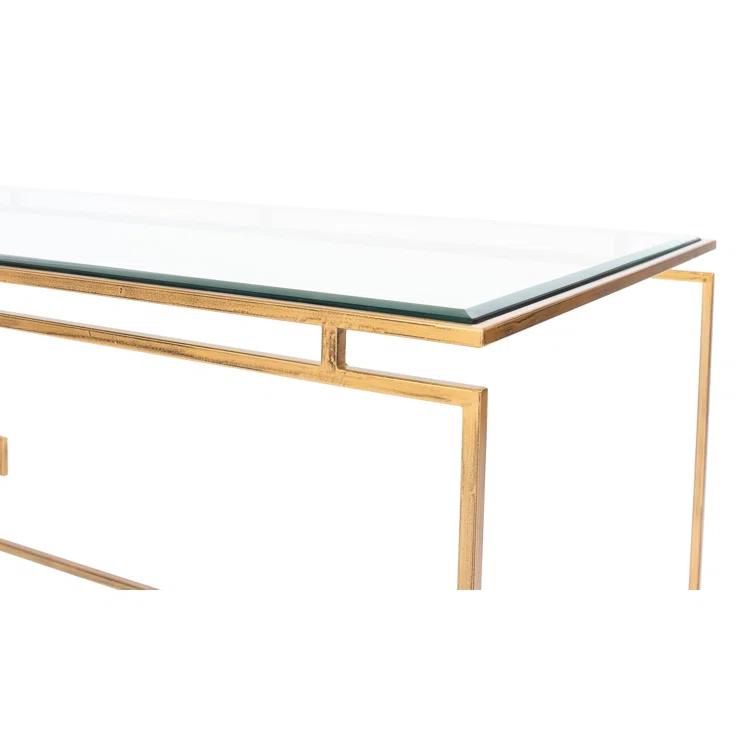 Sarreid Ltd Parallel Sled Glass Top Coffee Table