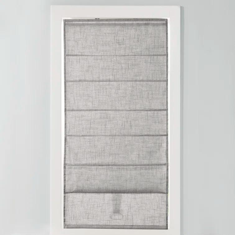 Kyler Linen Blend Light Filtering Roman Shade