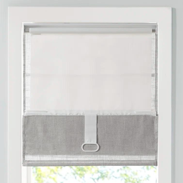 Kyler Linen Blend Light Filtering Roman Shade