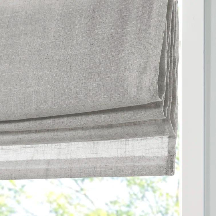 Kyler Linen Blend Light Filtering Roman Shade