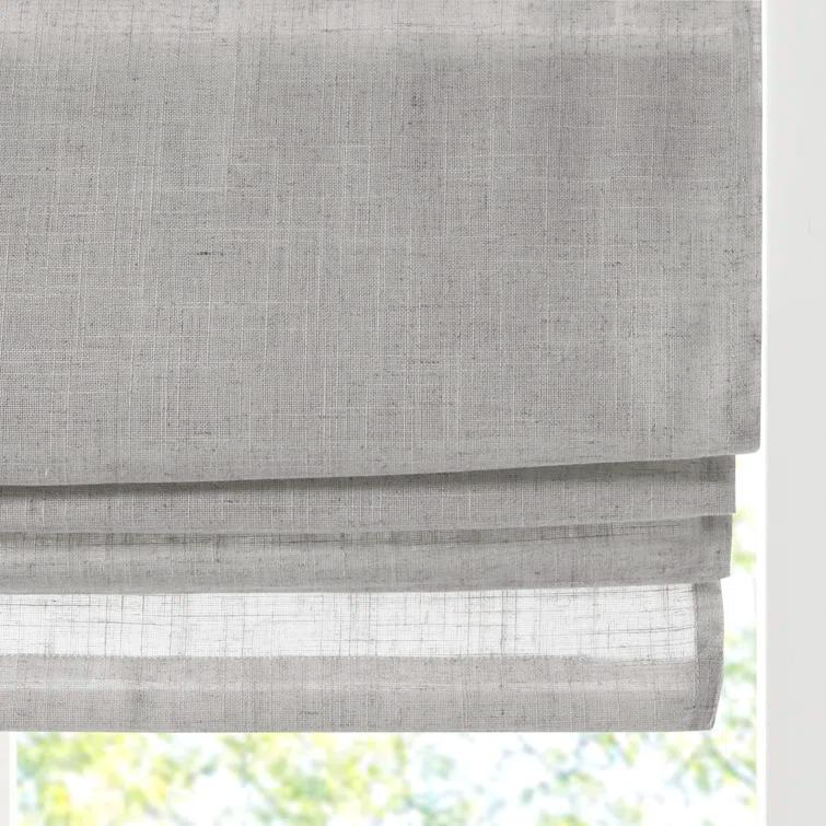 Kyler Linen Blend Light Filtering Roman Shade