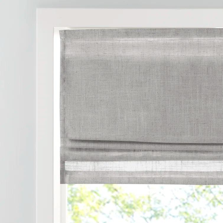 Kyler Linen Blend Light Filtering Roman Shade