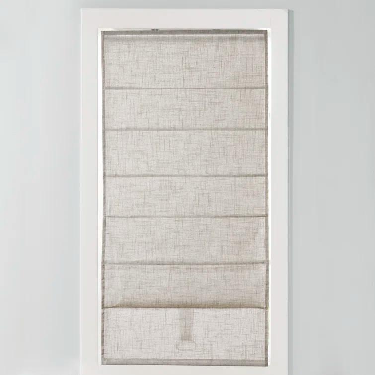 Kyler Linen Blend Light Filtering Roman Shade