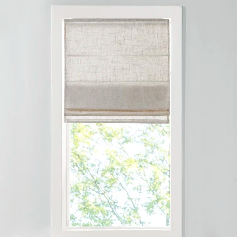 Kyler Linen Blend Light Filtering Roman Shade