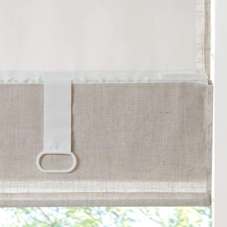 Kyler Linen Blend Light Filtering Roman Shade