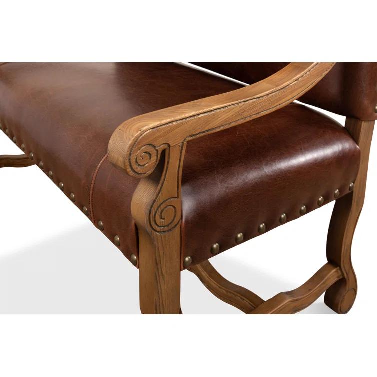 Sarreid Ltd Italian 44.5'' Leather Settee