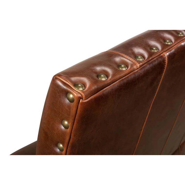 Sarreid Ltd Italian 44.5'' Leather Settee