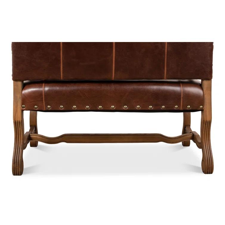 Sarreid Ltd Italian 44.5'' Leather Settee