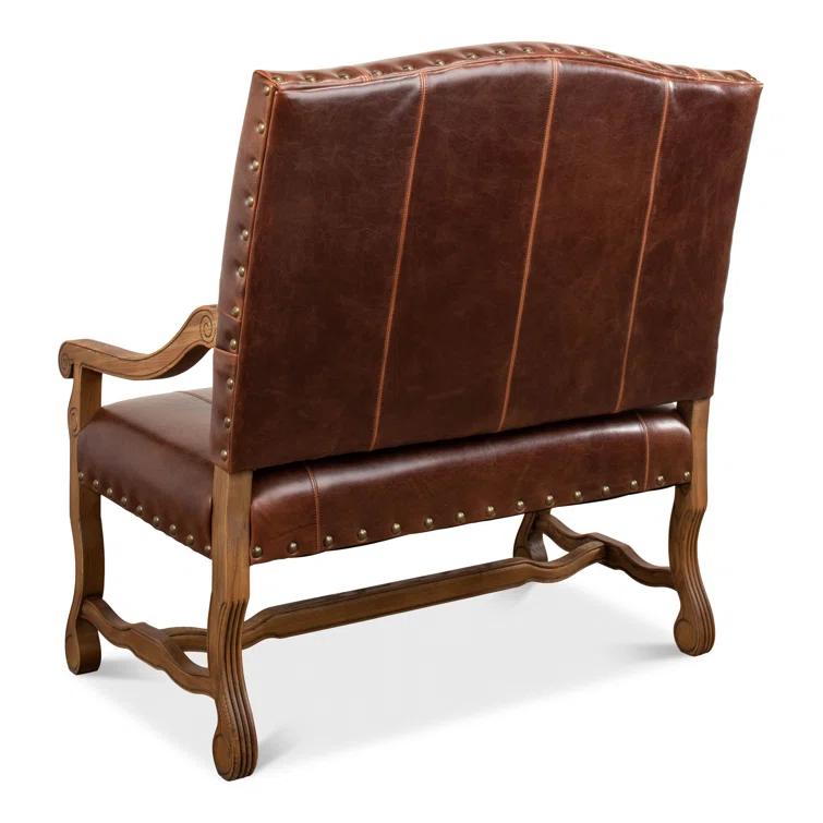 Sarreid Ltd Italian 44.5'' Leather Settee