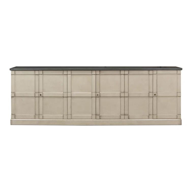 Boxholm Transitional 112'' Gray Stone Sideboard