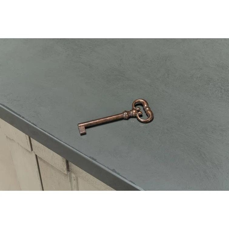 Boxholm Transitional 112'' Gray Stone Sideboard