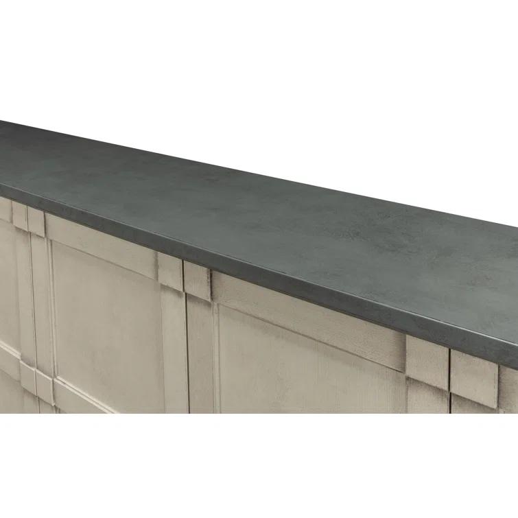 Boxholm Transitional 112'' Gray Stone Sideboard