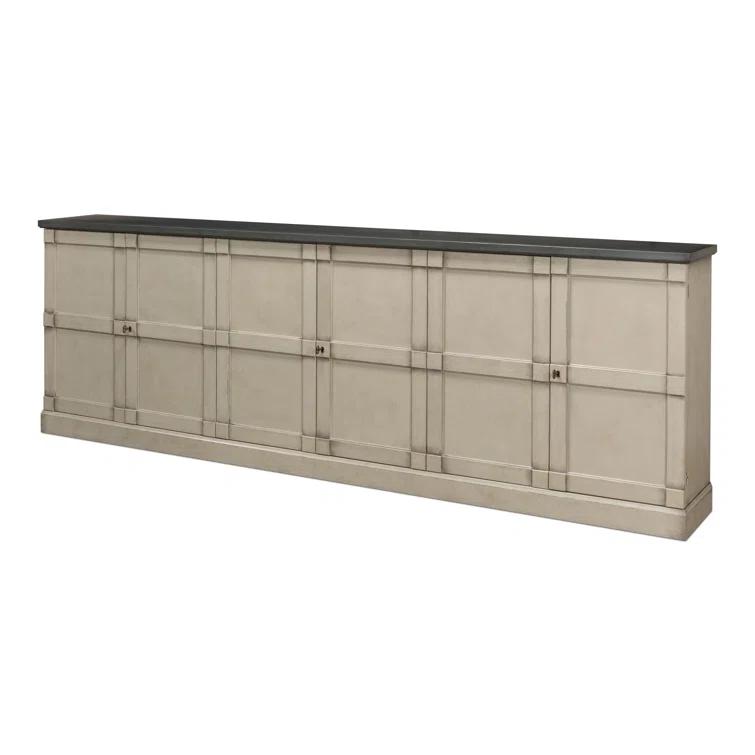 Boxholm Transitional 112'' Gray Stone Sideboard